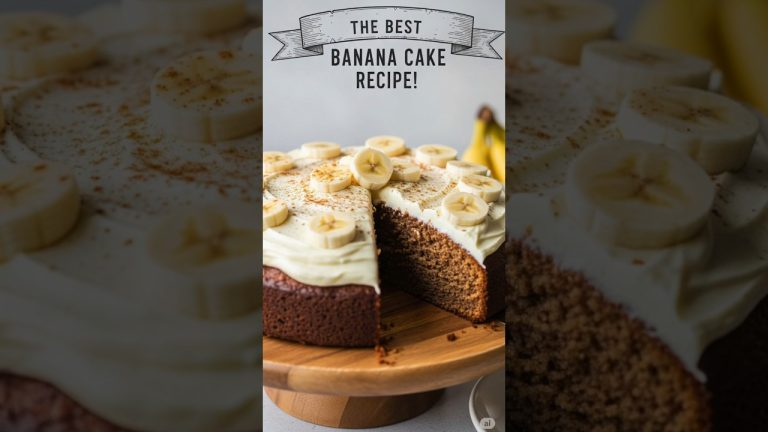 20-Second Banana Bread Recipe 🍌✨ So Easy & Moist!