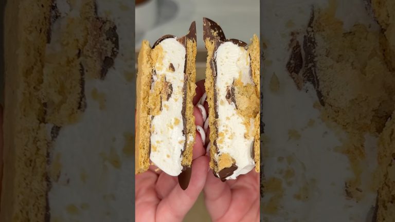 viral frozen smores recipe 🍫🧊🔥 #easydessert #shorts #easyrecipe #viralrecipe #smores