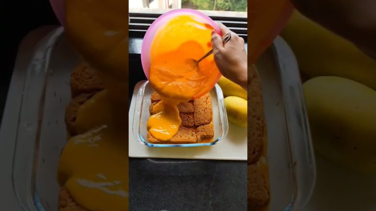 🥭Mango Dessert Easy & Simple Recipe #ytshorts #food #subscribe #recipe #mango