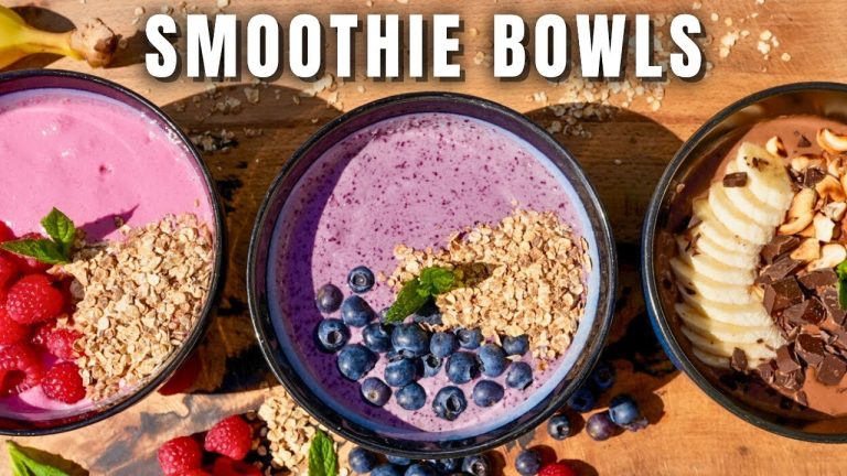 3 Easy Smoothie Bowl Recipes