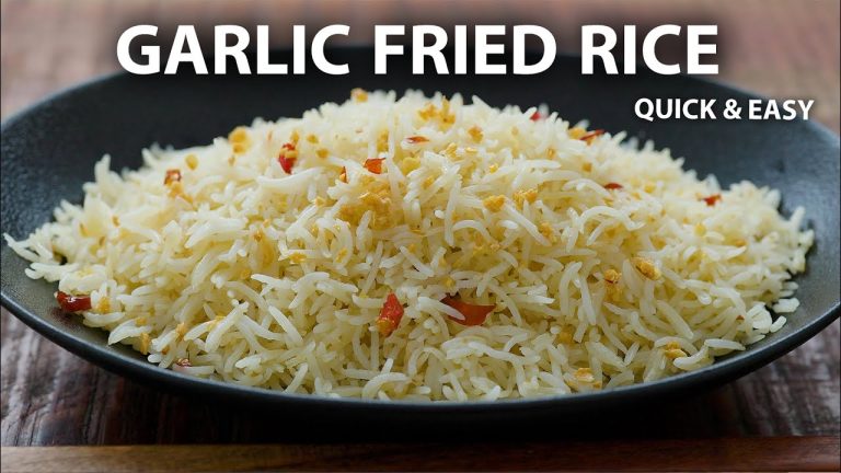 GARLIC FRIED RICE Recipe | Easy Vegetarian and Vegan Meals | Rice Recipes