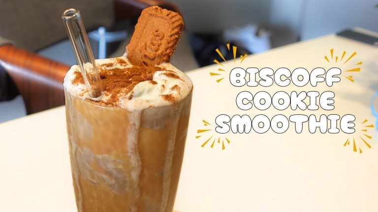Healthy Biscoff Cookie Protein Smoothie That Actually Tastes AMAZING