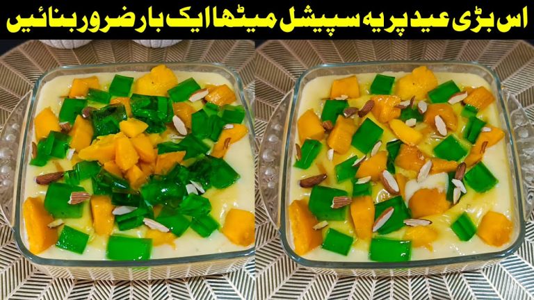 Most Delicious Quick And Easy Dessert Recipe| Mango Malai Custard Recipe| Eid Special Dessert Recipe