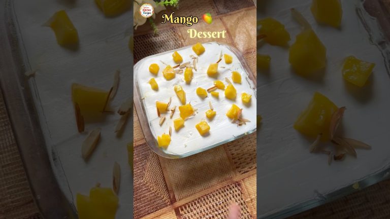 Mango 🥭 dessert recipe summer special #shorts #mangodessert #recipe #summerspecial
