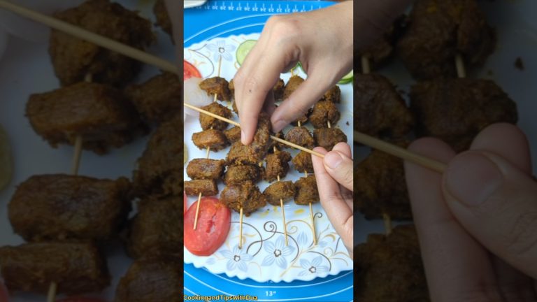 Beef Tikka Boti Recipe | Seekh Boti Recipe #shorts #ytshorts #beeftikkaboti #tikkaboti #beeftikka