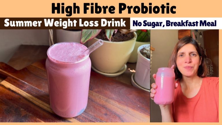 Healthy Summer Breakfast Smoothie Recipe for Weight Loss | Indian Gut-Friendly Protein Drink