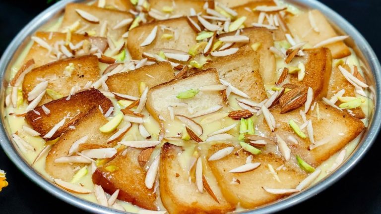 Easy Indian Dessert Made with JUST Milk and Bread! Bread Pudding Recipe | dessert recipes