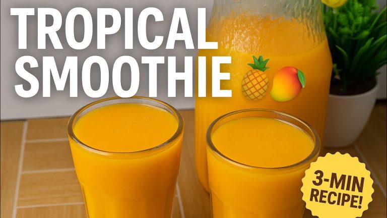 How To Make a Pineapple Mango Smoothie