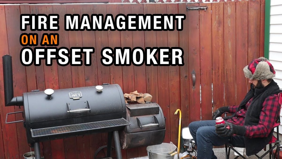The RIGHT WAY to manage a fire on an offset smoker | Fire management on the Oklahoma Joes