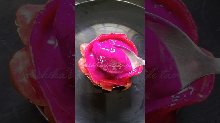 டிராகன் பழம் வாங்கினா குழந்தைகளுக்கு இந்த மாதிரி புதுசா செஞ்சி கொடுங்க /dragon fruit smoothie bowl