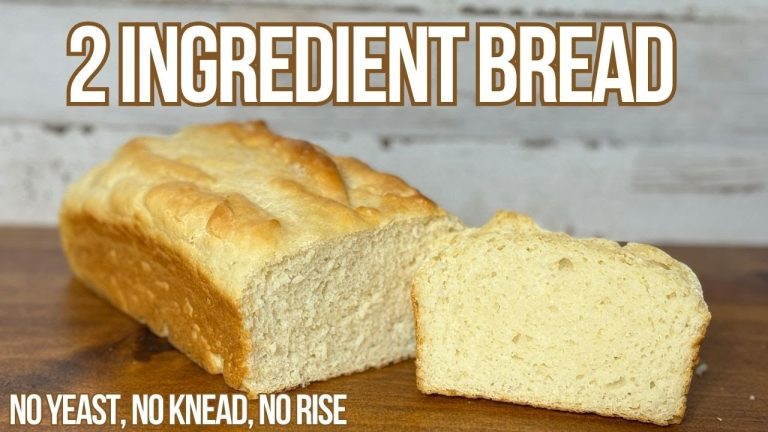 EASY Two Ingredient Beginner Bread Recipe – No Yeast, No Knead, No Rise