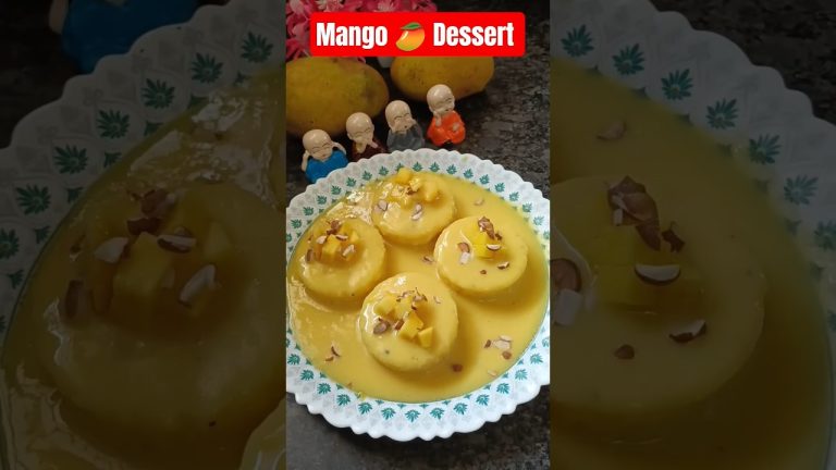 మ్యాంగోతో 5 నిమి||షాలో రెడీ అయిపోయే స్వీట్ రెసిపీ || Mango Dessert Recipe || #shorts #shortvideo 🥭🥭