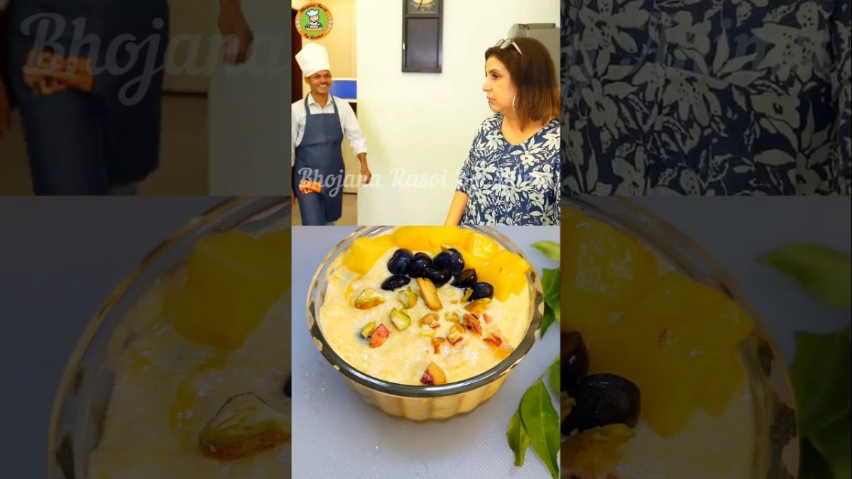 No Sugar No Cream Mango Fruit Cream Dessert❤#shorts #farahkhan #trending #food #youtubeshorts