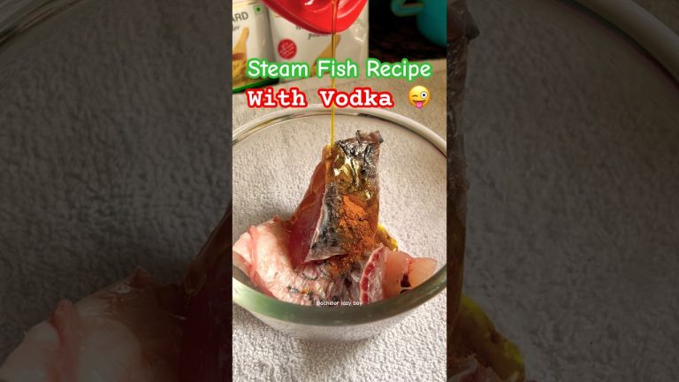 Vodka Steam Fish Recipe #trending #trendingshorts #viralvideo #food #fishrecipe