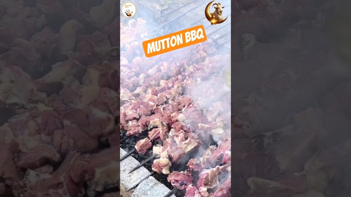 Mutton BBQ 🍖 #youtuber #shortsfeed #youtubeshorts #bbq