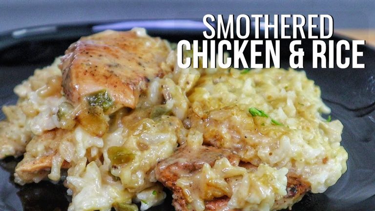 FAST and EASY Smothered Chicken and Rice Recipe for Busy Nights