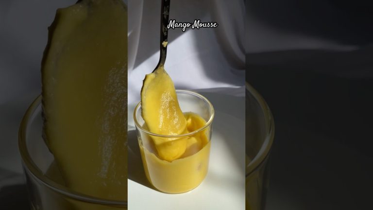 Ep:7 🥭Mango Mousse🥭 #youtube #mangomousse #7Days7Mangorecipe