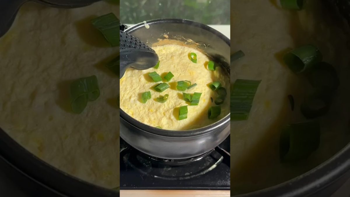 Korean Steamed Eggs at home #recipes #shorts #egg #trendingshorts #viralreels #ytshorts #cooking
