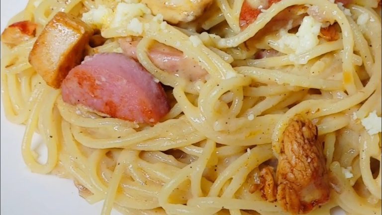 Quick And Easy Creamy Chicken Spaghetti! Simple Pasta Recipe At Home! One-Pan Dinner So Delicious!