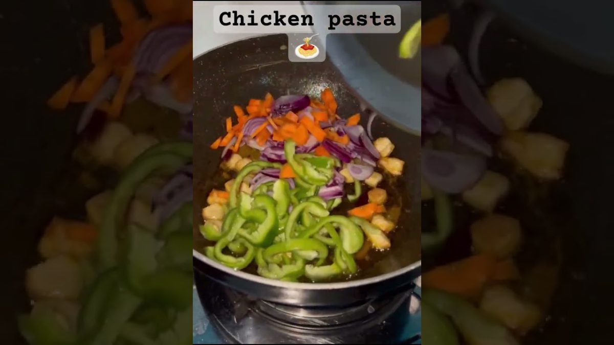 chicken pasta recipe 🍝#cooking #shorts#food #cookingtips #quickmeals#easypastarecipe