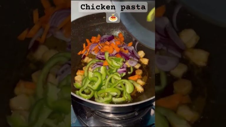 chicken pasta recipe 🍝#cooking #shorts#food #cookingtips #quickmeals#easypastarecipe