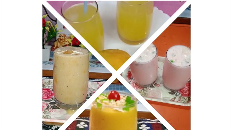 4 types Smoothies Recepie | Summer Special Drinks 🍷🥂 don't forget to watch |