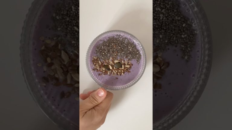 Blueberry Blast 🫐 | High Protein Smoothie #weightlossdiet #recipe #healthy #viralshorts #pcos