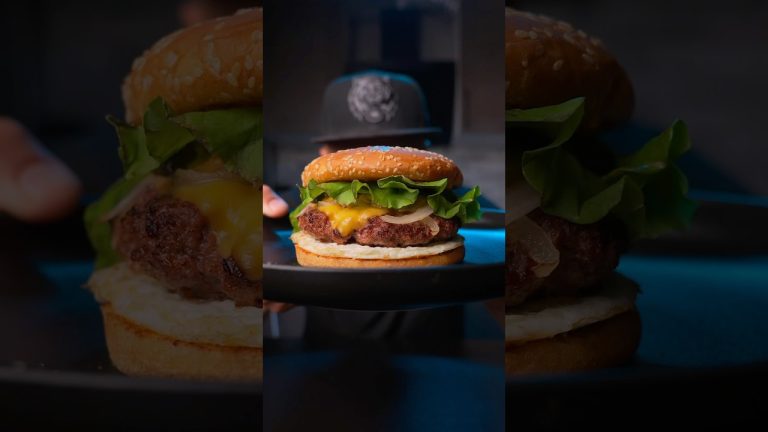 Beef Burger with Kimchi sauce