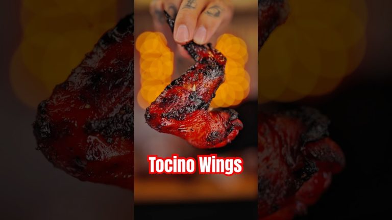 Tocino Wings 🇵🇭 from my new Cookbook available now! #tocino #chickenwings #chickenrecipe #tftibbq