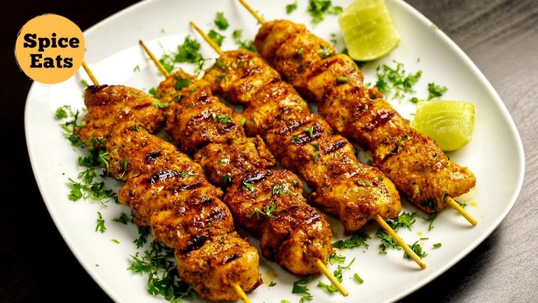 Easy Pan Grilled Chicken Kebab | Grilled Chicken Kebab | Pan Grilled Chicken Skewers