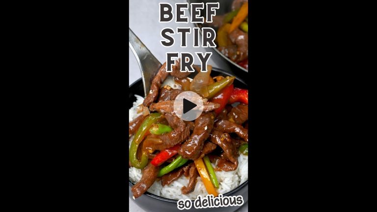 Enjoy a delicious Beef Stir Fry that’s easy to make at home! 🍜🥢 #StirFry #beefrecipe