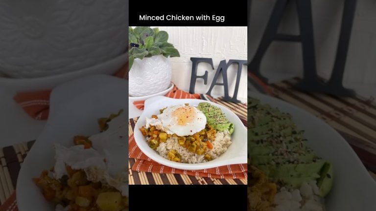 Minced Chicken with Eggs #lunchideas #lunchtime #Lunch #chicken #chickenrecipes
