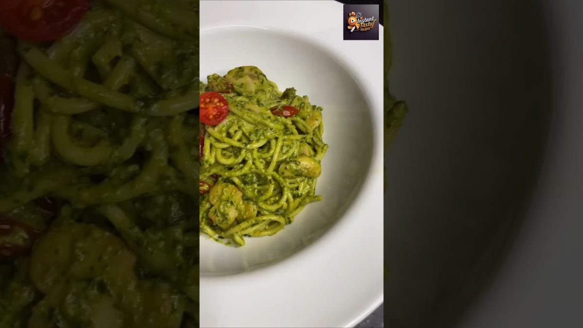 Cheezy Pesto Speghetti #shorts #ytshorts #asmr #easyrecipes