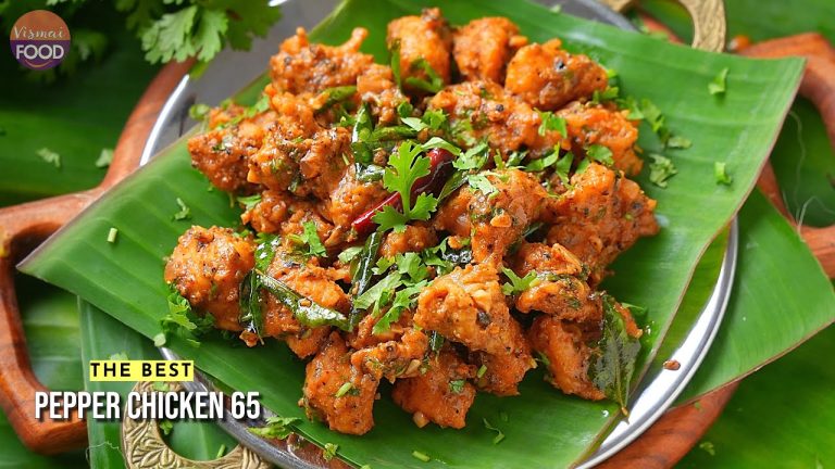 ఘుమాయించే ఘాటైన రుచితో పెప్పర్ చికెన్ 65 | Pepper Chicken 65 | Chicken Starter in Telugu