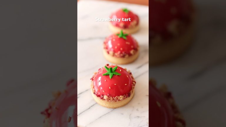 Strawberry tart 딸기 타르트 만들기 #baking #dessert #cake