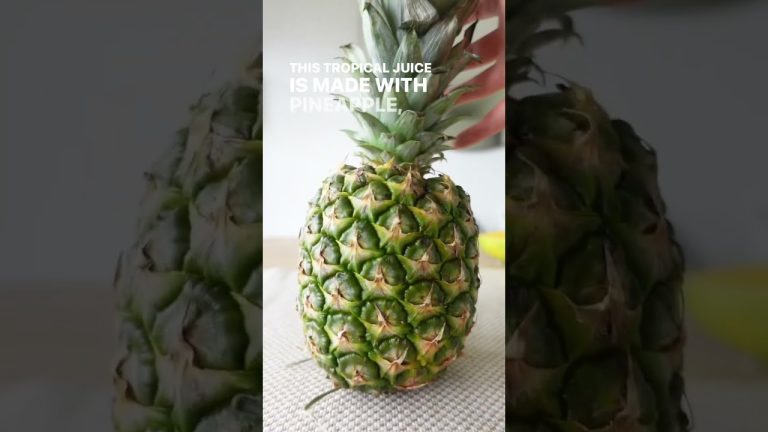 Tropical Bliss Smoothie Recipe | Refreshing Pineapple, Mango, Lemon, and Ginger Smoothie