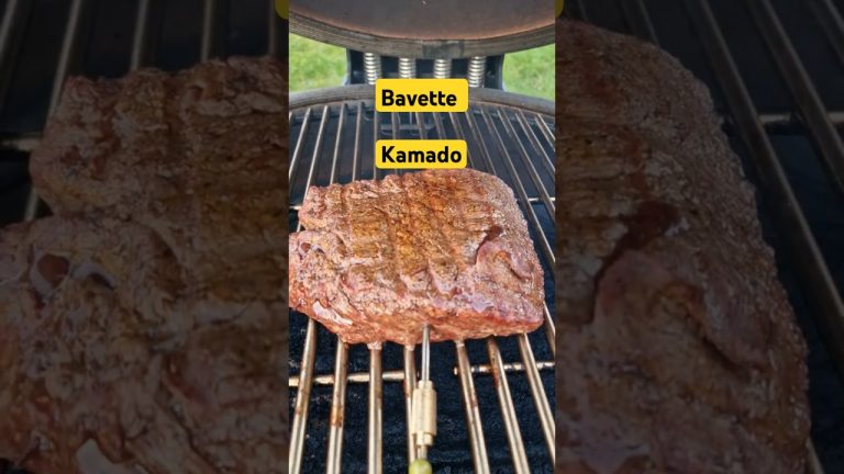 Bavette op de Kamado
