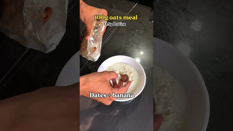 High Protein Oats Meal – 100g Oats Smoothie Recipe for Energy & Weight Management! #shorts