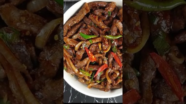 Crispy Beef Chilli – Recipe on my channel