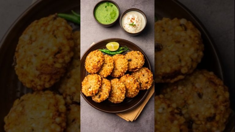 Sabudana Vada Recipe | How to make Crispy Sabudana Vada Recipe | Navaratri Recipes | Fasting Recipes