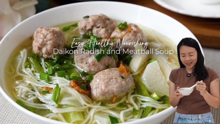 Daikon Radish and Meatball Soup Recipe – You can also turn this into a one-pot meal!