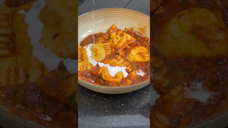 100 ways of making pasta series| ravioli 3/100 #pasta #asmr