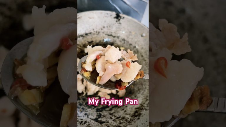 How I Fry the Perfect Pork Belly  #cooking #satisfying #shorts #yummy