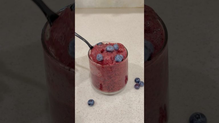 3 ingredients blueberry sorbet| #smoothierecipe #recipe #fruitsmoothie #wieiadhealthy