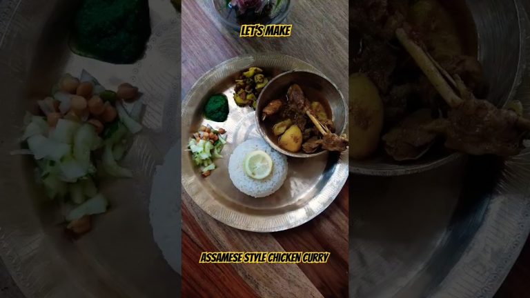 |Assamese style Chicken curry❤️| #chicken #chickencurry #recipe #foodshorts #shorts #feedshorts