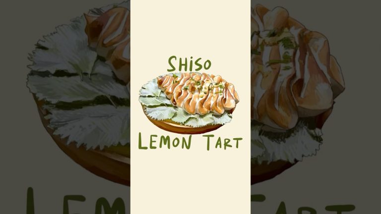 Shiso perilla leaf in a tart?