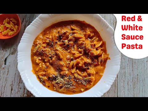 BEST EVER Red & White Sauce PASTA | Creamy Pink Sauce Pasta 🍝💖
