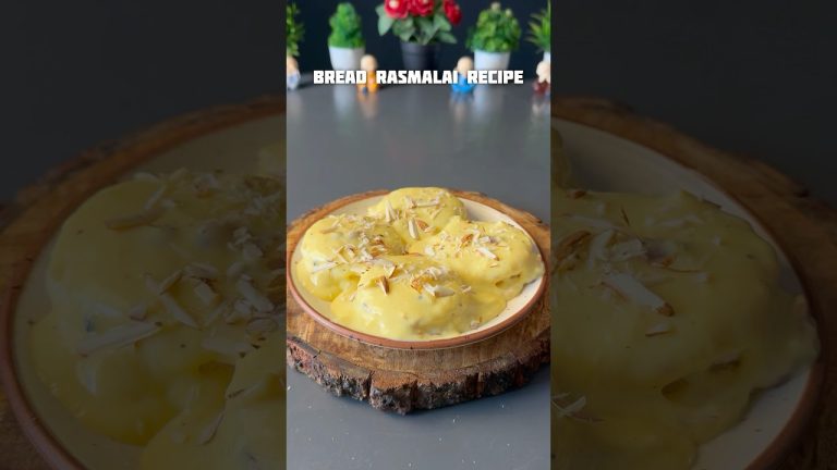 Viral bread rasmalai recipe #shorts #recipe #rasmalai #bread