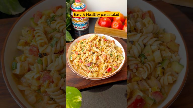 #ytshorts no cream no cheese creamy & healthy pasta salad 😍 Ready in just 10 min 💯