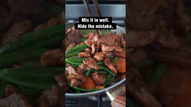 Easy pork and vegetable stir fry recipe with oyster sauce #asianrecipes #cooking #stirfry